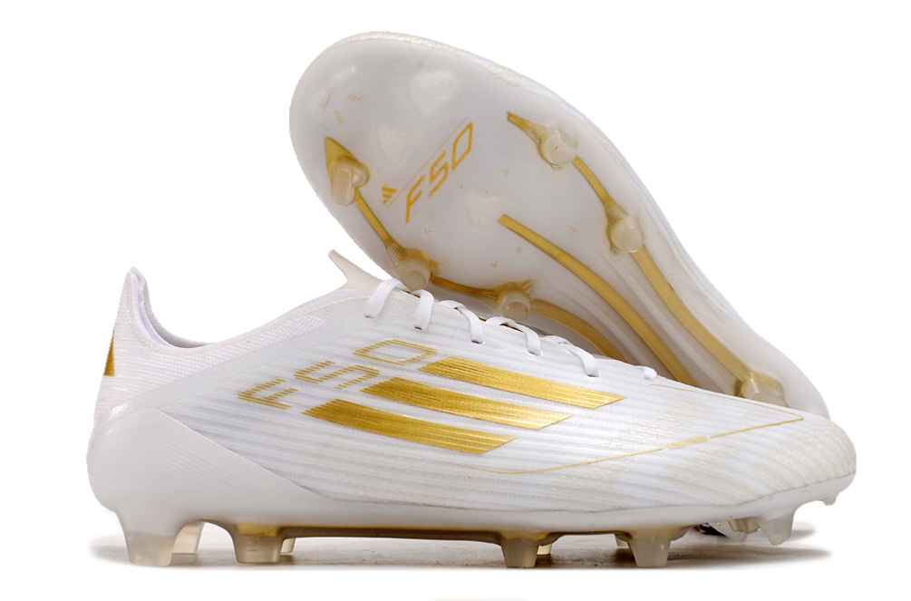 F50 Elite FG Laced White & Gold CC