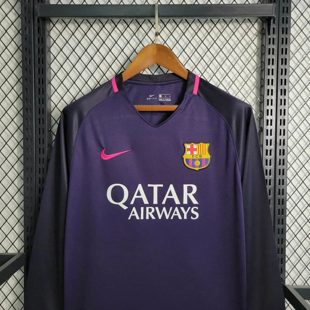 2016/2017 Retro Long Sleeve Barcelona Away Football Shirt 1:1 FTBL4ALL