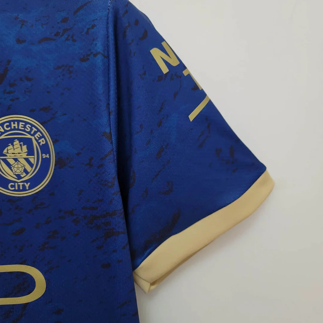 2023 Manchester City Chinese New Year Commemorative Edition Blue Football Shirt 1:1 Thai Quality FTBL4ALL