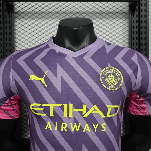 2023/2024 Manchester City Goalkeeper Purple Football Shirt 1:1 Thai Quality - Player Version FTBL4ALL
