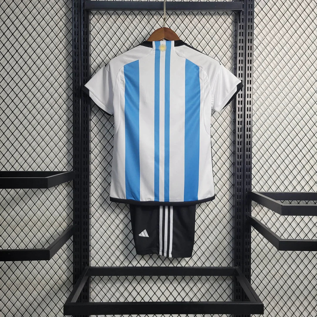 2022 Argentina Home Football Shirt Kids Size FTBL4ALL