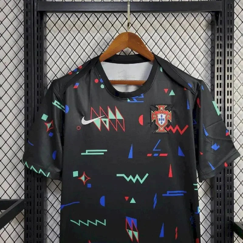2024 Portugal Training Wear Black Football Shirt 1:1 Thai Quality FTBL4ALL