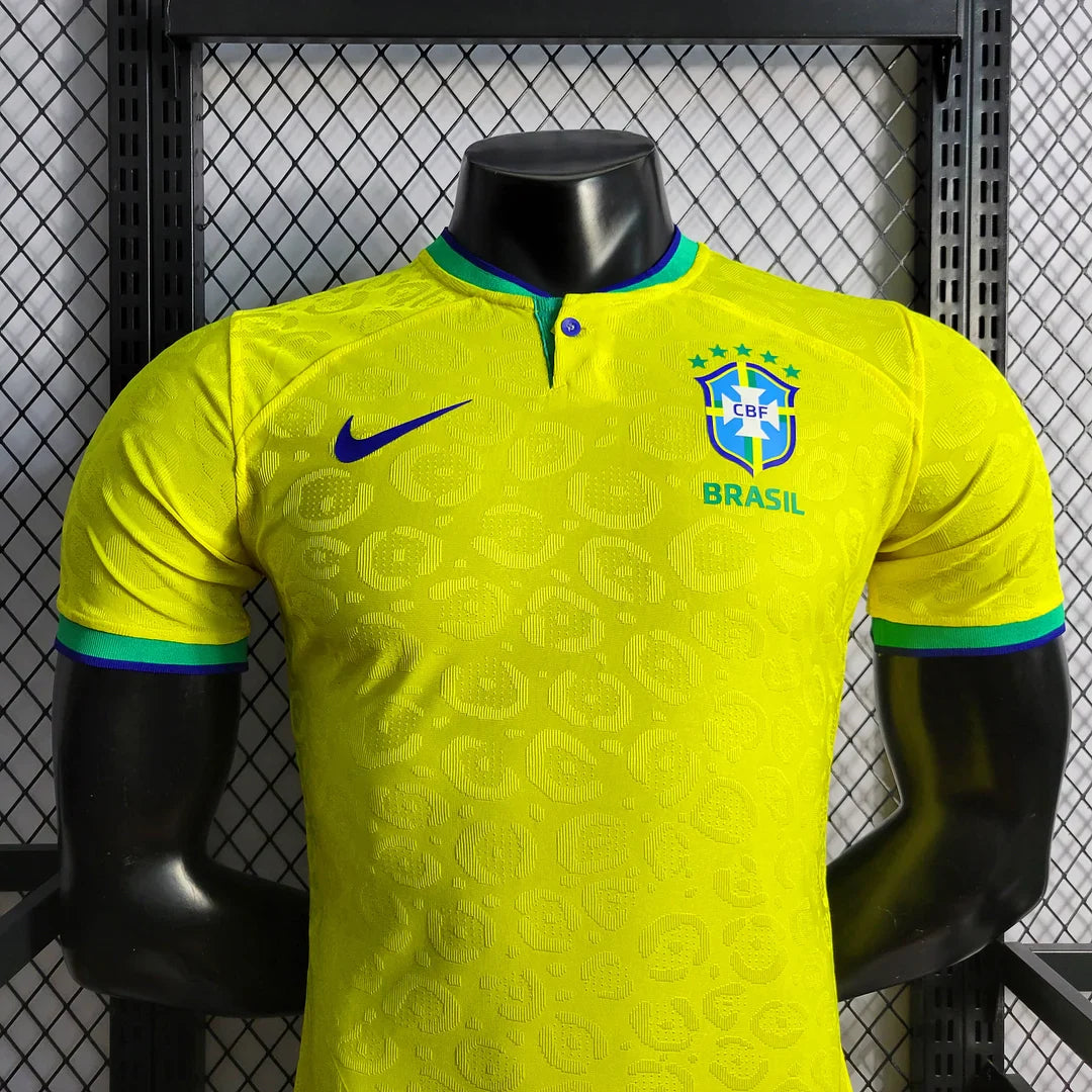 2022 World Cup Brazil Home Soccer Jersey - Player Version FTBL4ALL