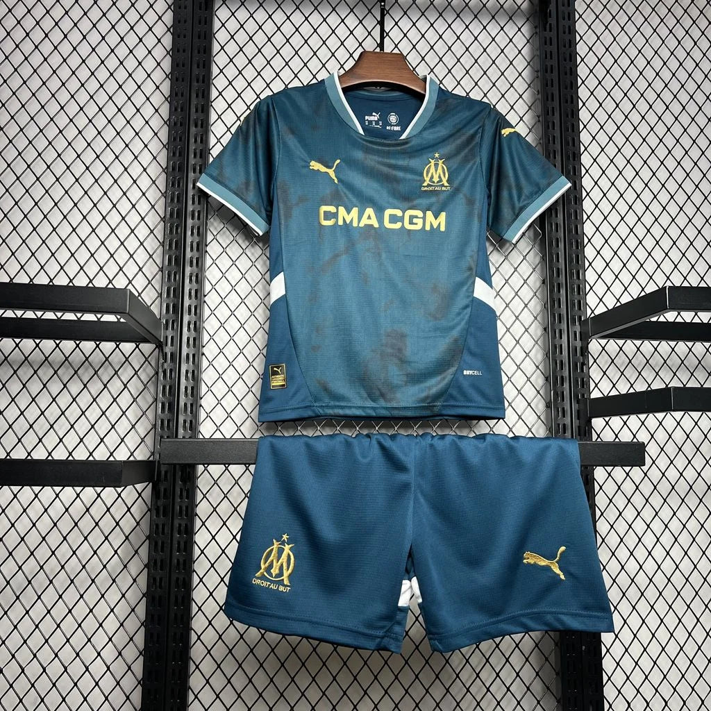 2024/2025 Olympique de Marseille Away Football Shirt 1:1 Thai Quality Kids Size FTBL4ALL