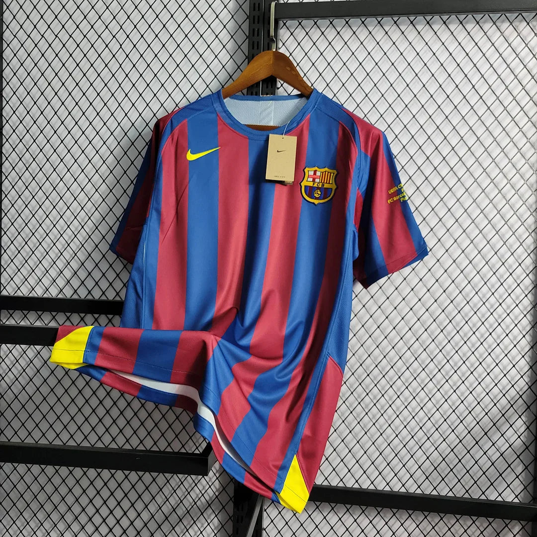 2005/2006 Retro Barcelona Home Football Shirt UEFA Champions League 1:1 Thai Quality FTBL4ALL