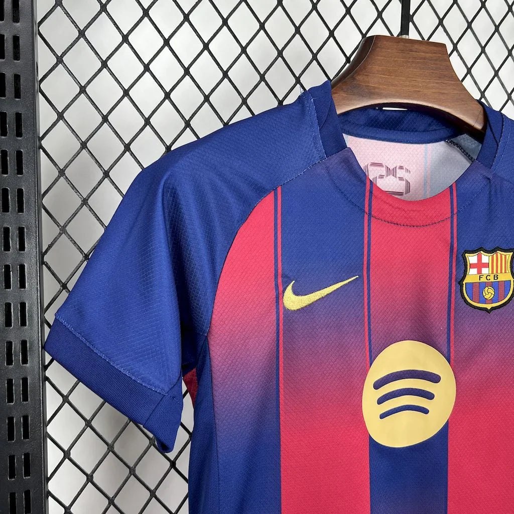 2025/2026 Barcelona Home Football Shirt Kids Size FTBL4ALL
