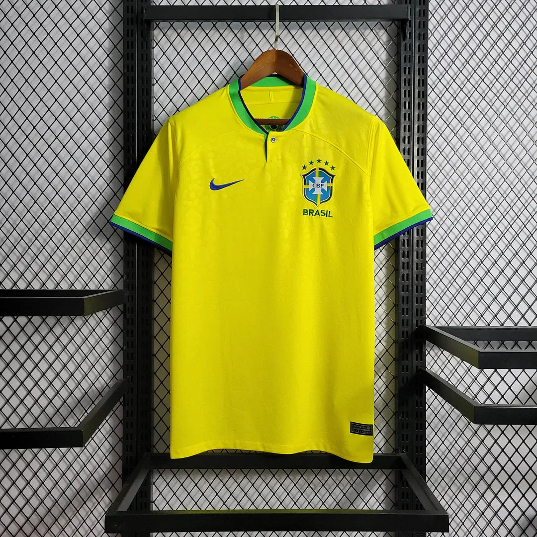 2022 World Cup Brazil Home Soccer Jersey FTBL4ALL