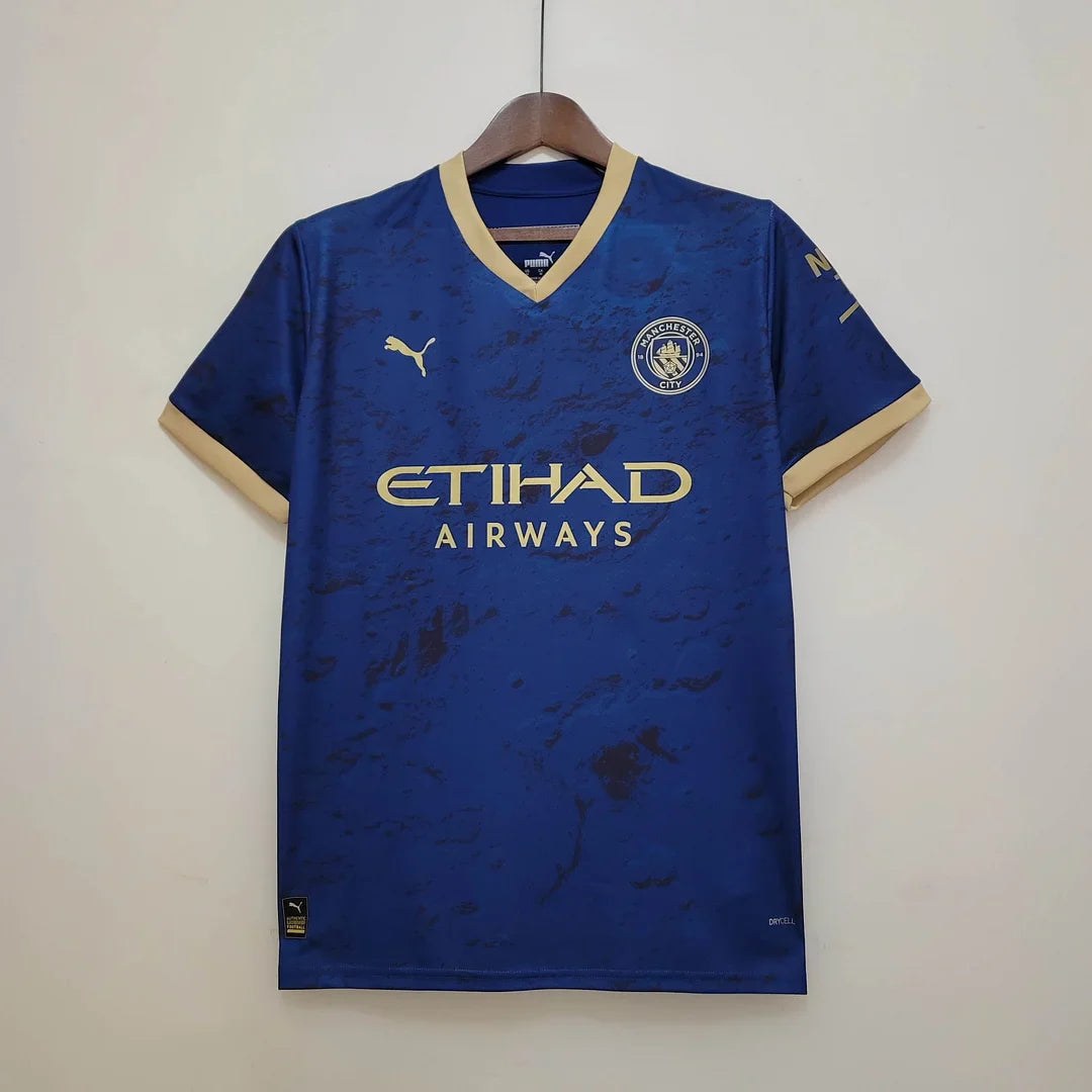 2023 Manchester City Chinese New Year Commemorative Edition Blue Football Shirt 1:1 Thai Quality FTBL4ALL