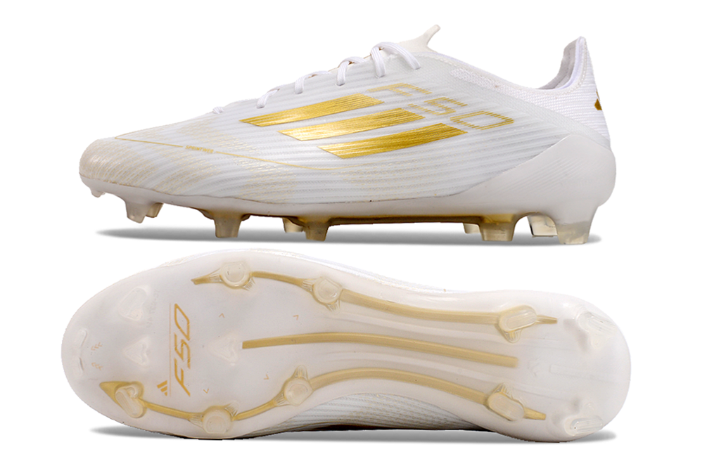 F50 Elite FG Laced White & Gold CC