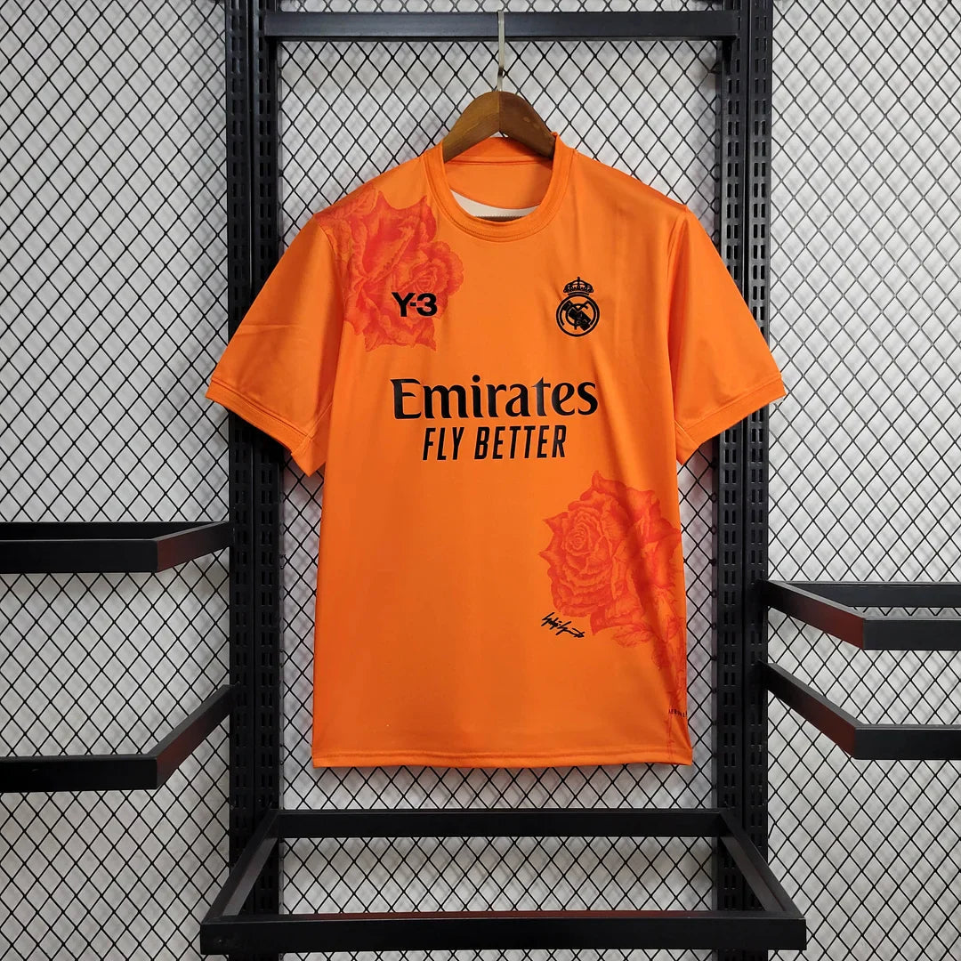 2024/2025 Real Madrid Y-3 Special Edition Orange Football Shirt FTBL4ALL