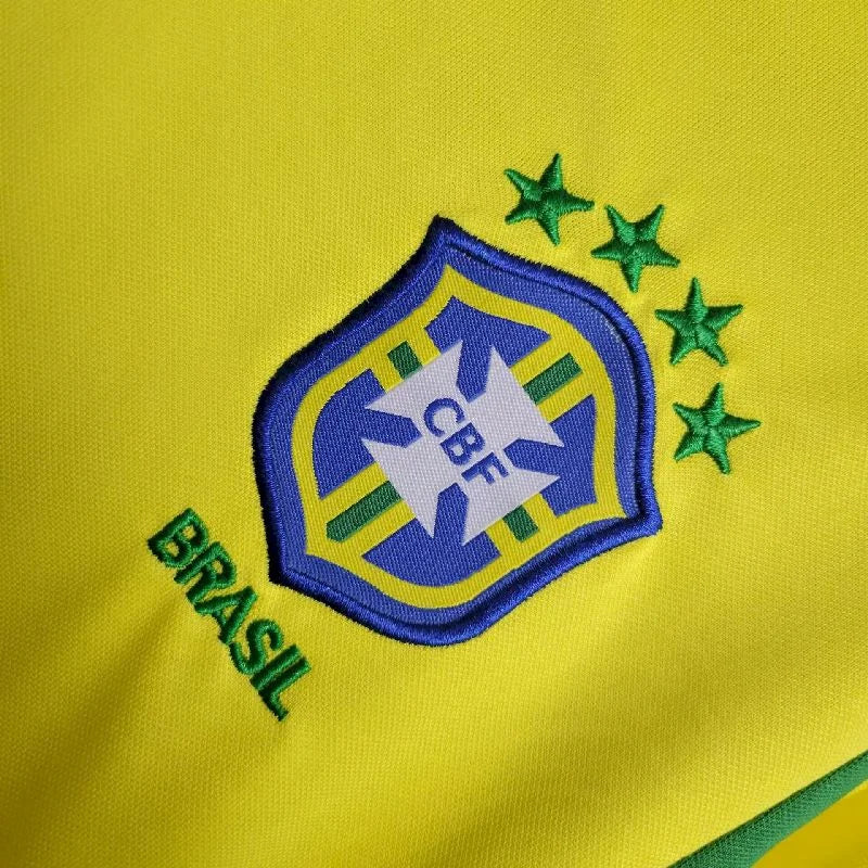 2002 Retro Kids Size Brazil Home Soccer Jersey FTBL4ALL