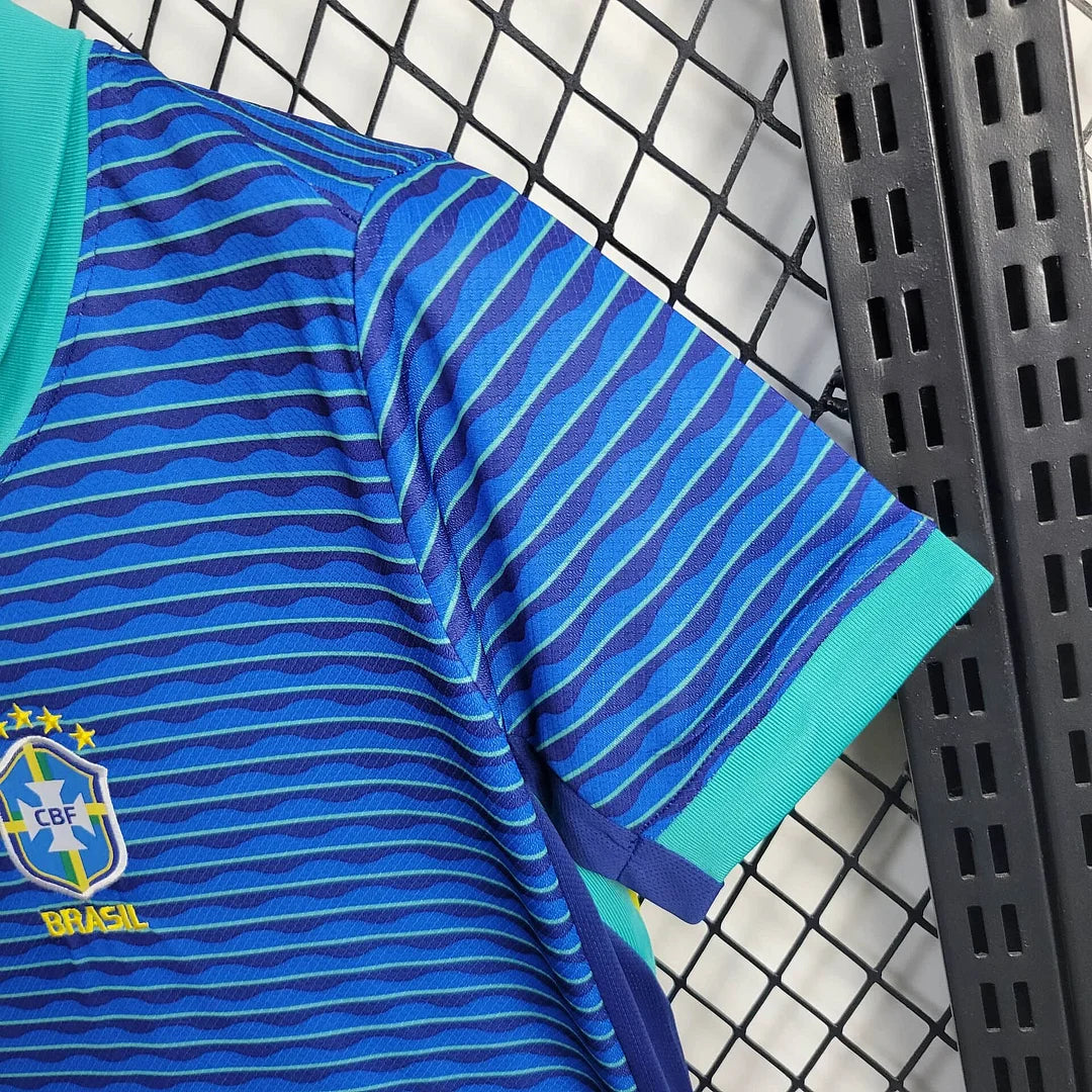 2024 Brazil Away Football Shirt Kids Size 1:1 FTBL4ALL