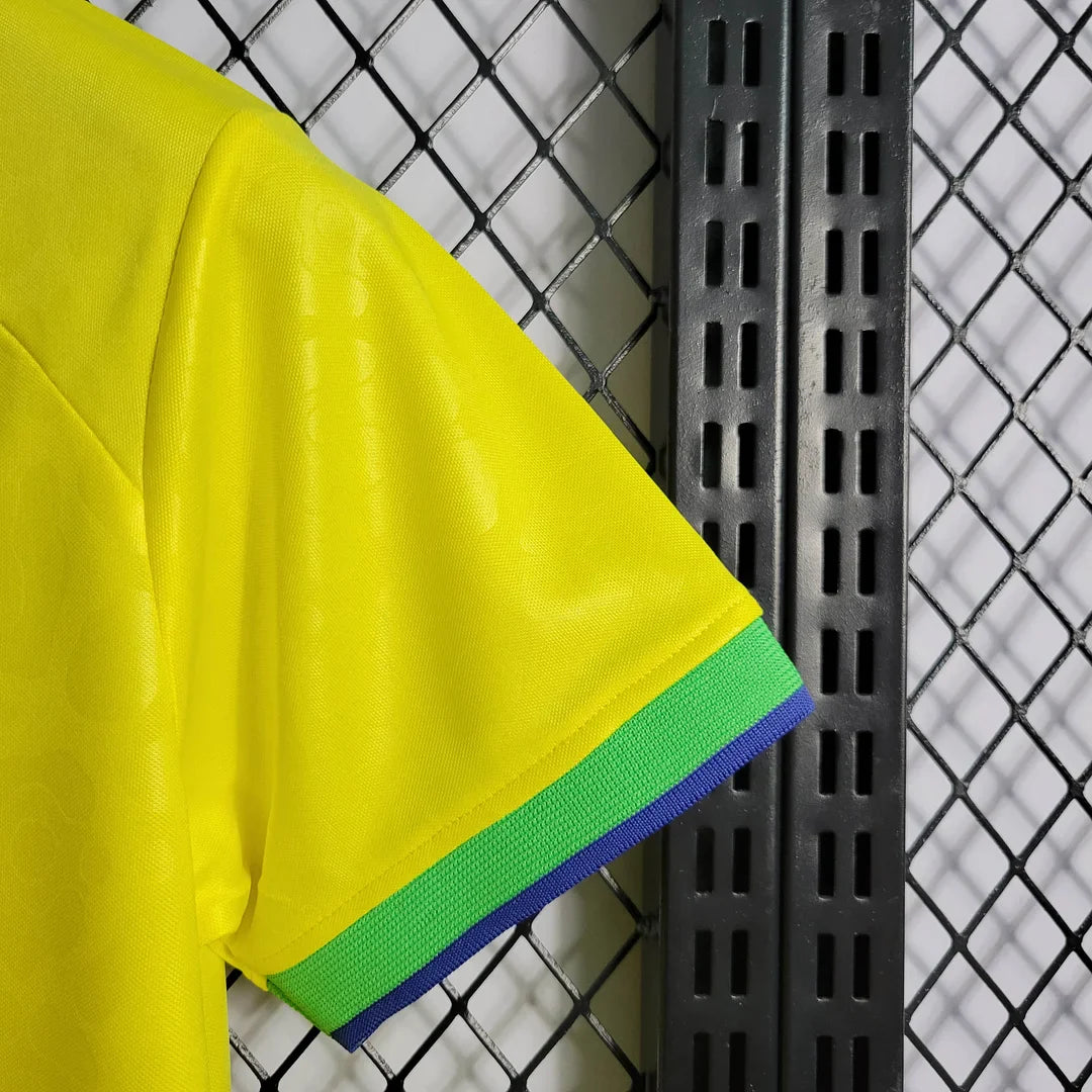 2022 World Cup Brazil Kids Size Home Soccer Jersey FTBL4ALL