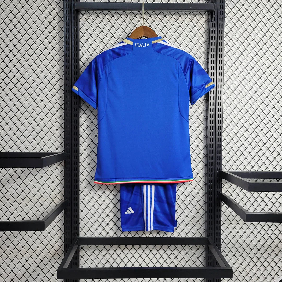 2023 Italy Home Soccer Shirt Kids Size FTBL4ALL