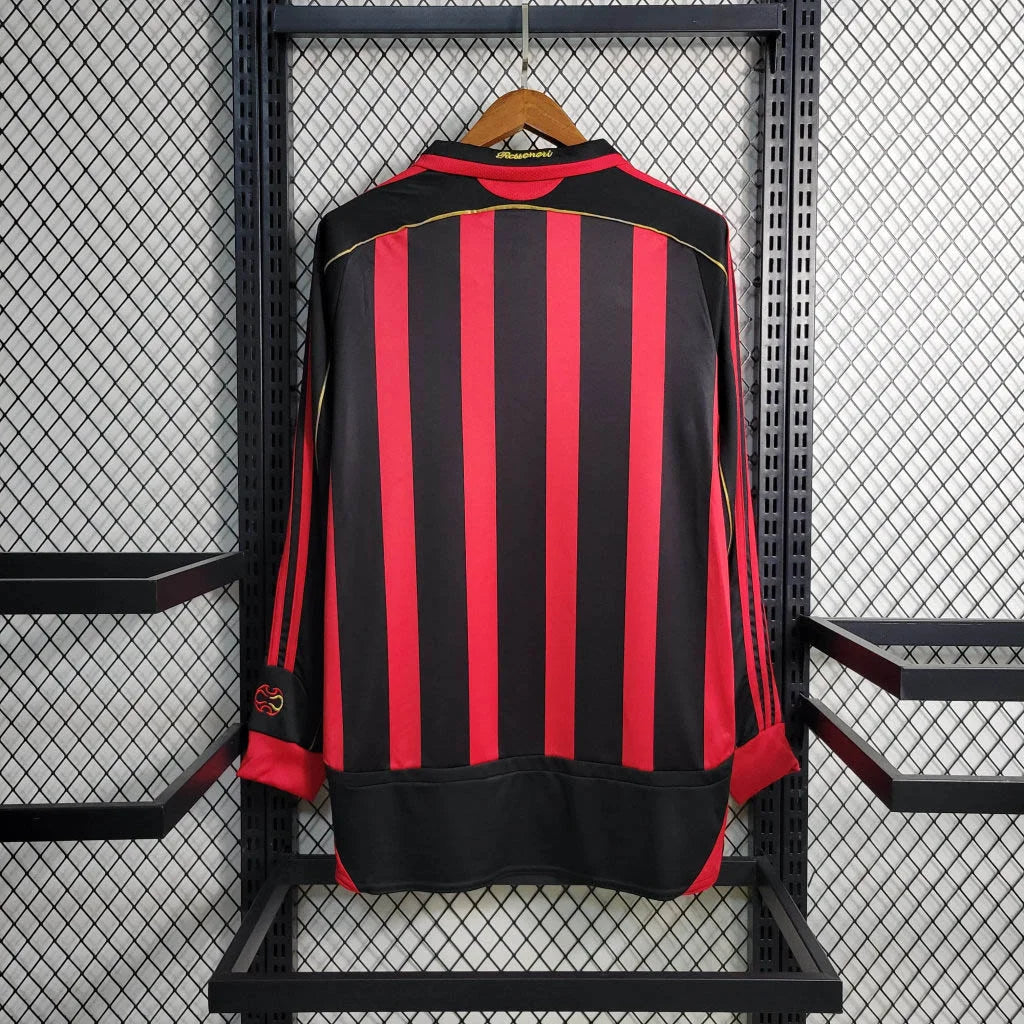 2006/2007 Retro Long Sleeve AC Milan Home Football Shirt 1:1 Thai Quality FTBL4ALL