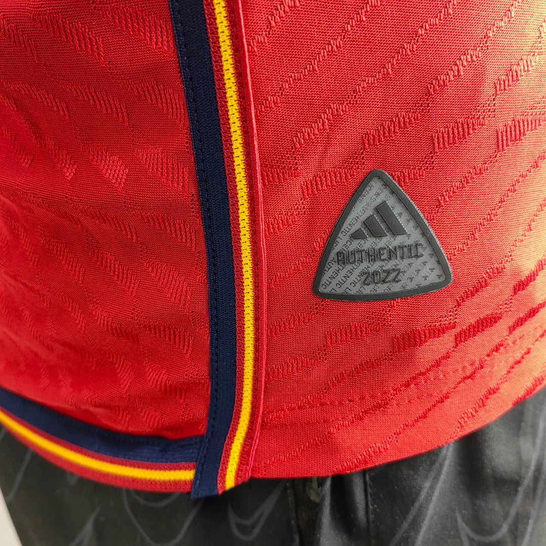 2022 FIFA World Cup Spain Home Soccer Shirt - Player Version FTBL4ALL