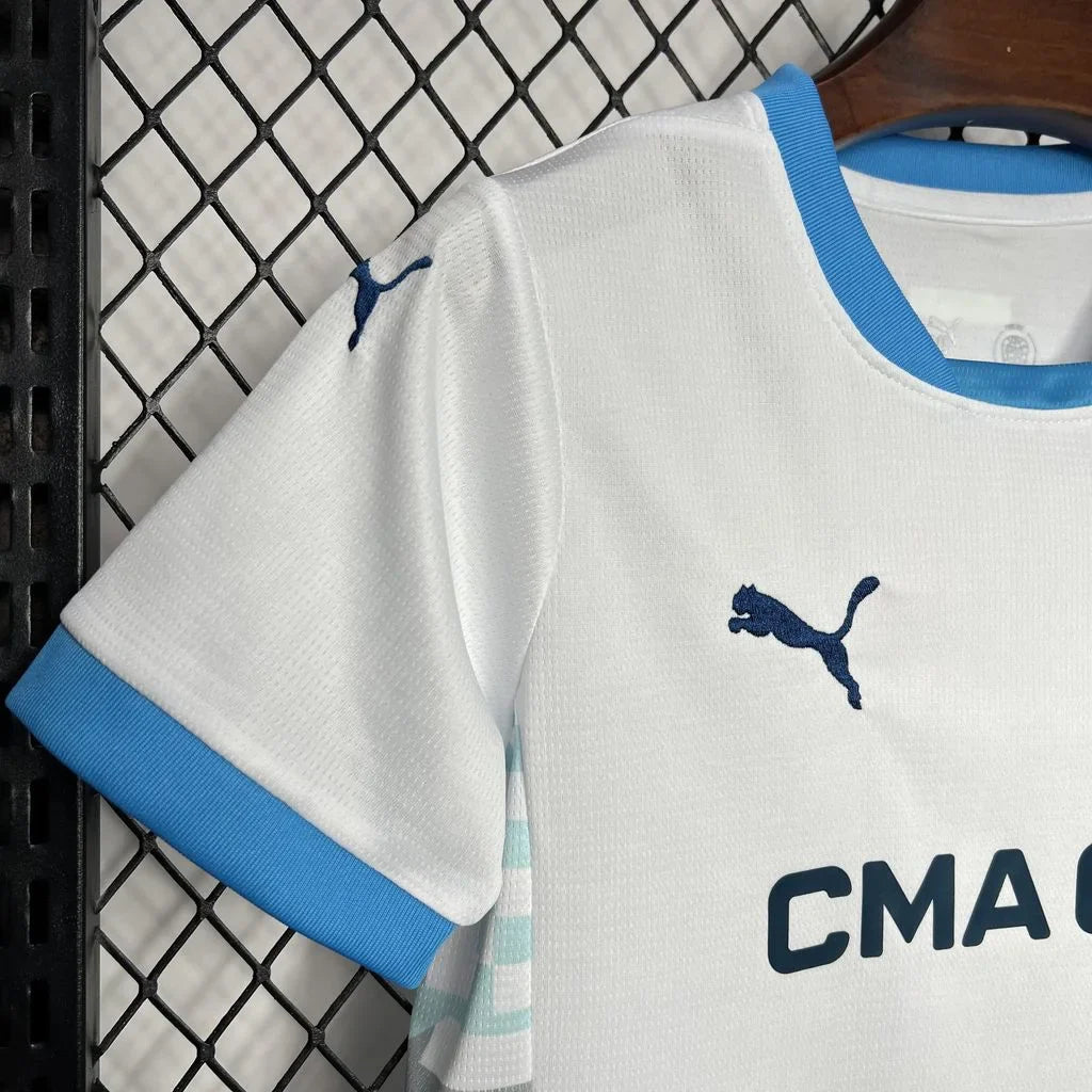 2024/2025 Olympique de Marseille Home Football Kids Size Shirt 1:1 FTBL4ALL