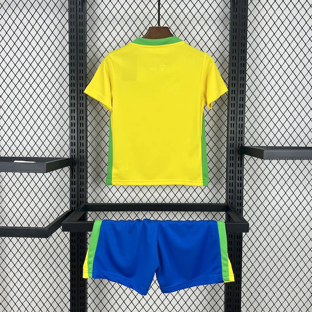 2025 Brazil Home Football Shirt Kids Size FTBL4ALL