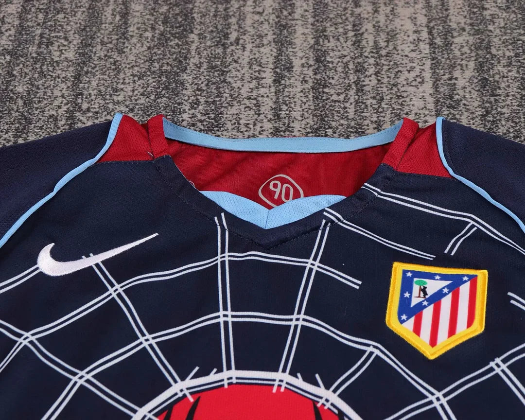2004/2005 Retro Atletico Madrid Away Football Shirt Kids Size 1:1 Thai Quality FTBL4ALL