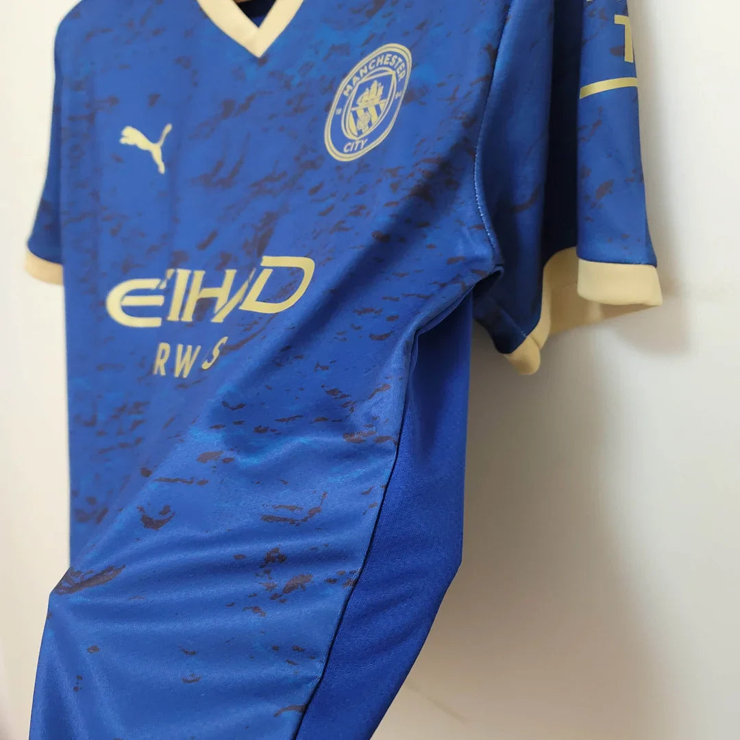 2023 Manchester City Chinese New Year Commemorative Edition Blue Football Shirt 1:1 Thai Quality FTBL4ALL