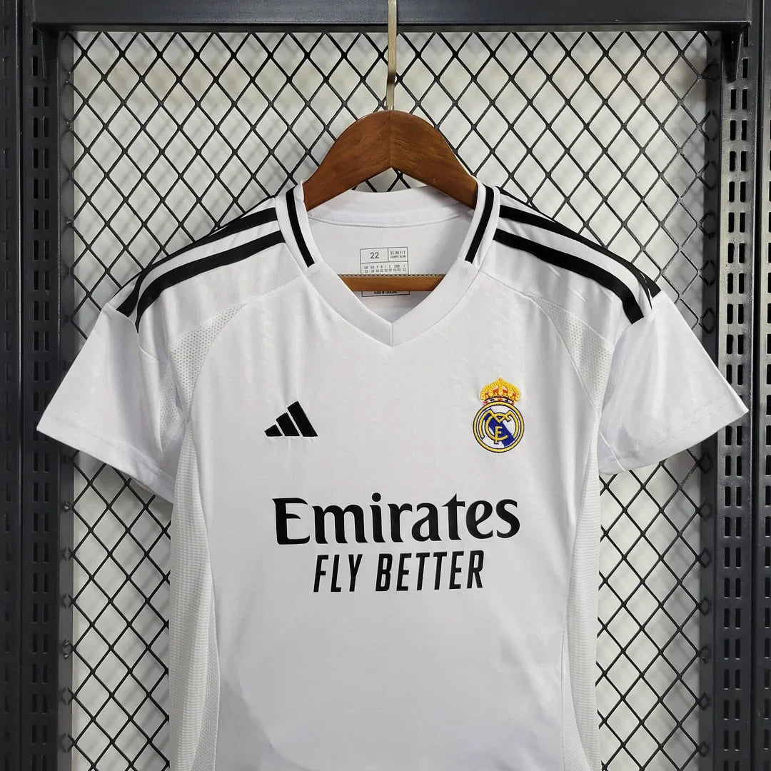 2024/2025 Real Madrid Home Football Shirt 1:1 Thai Quality Kids Size FTBL4ALL