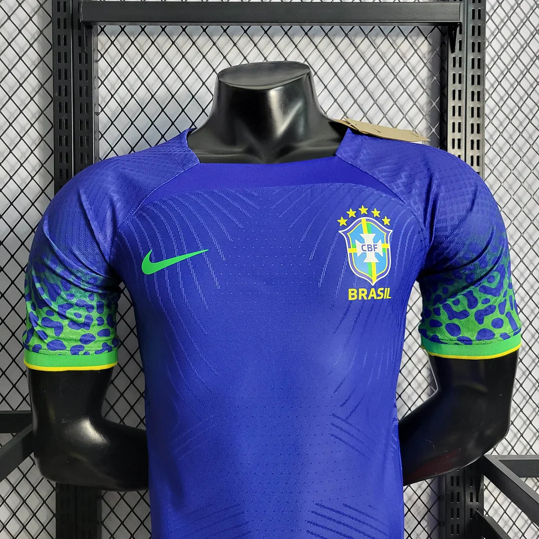 2022 World Cup Brazil Away Soccer Jersey - Player Version FTBL4ALL