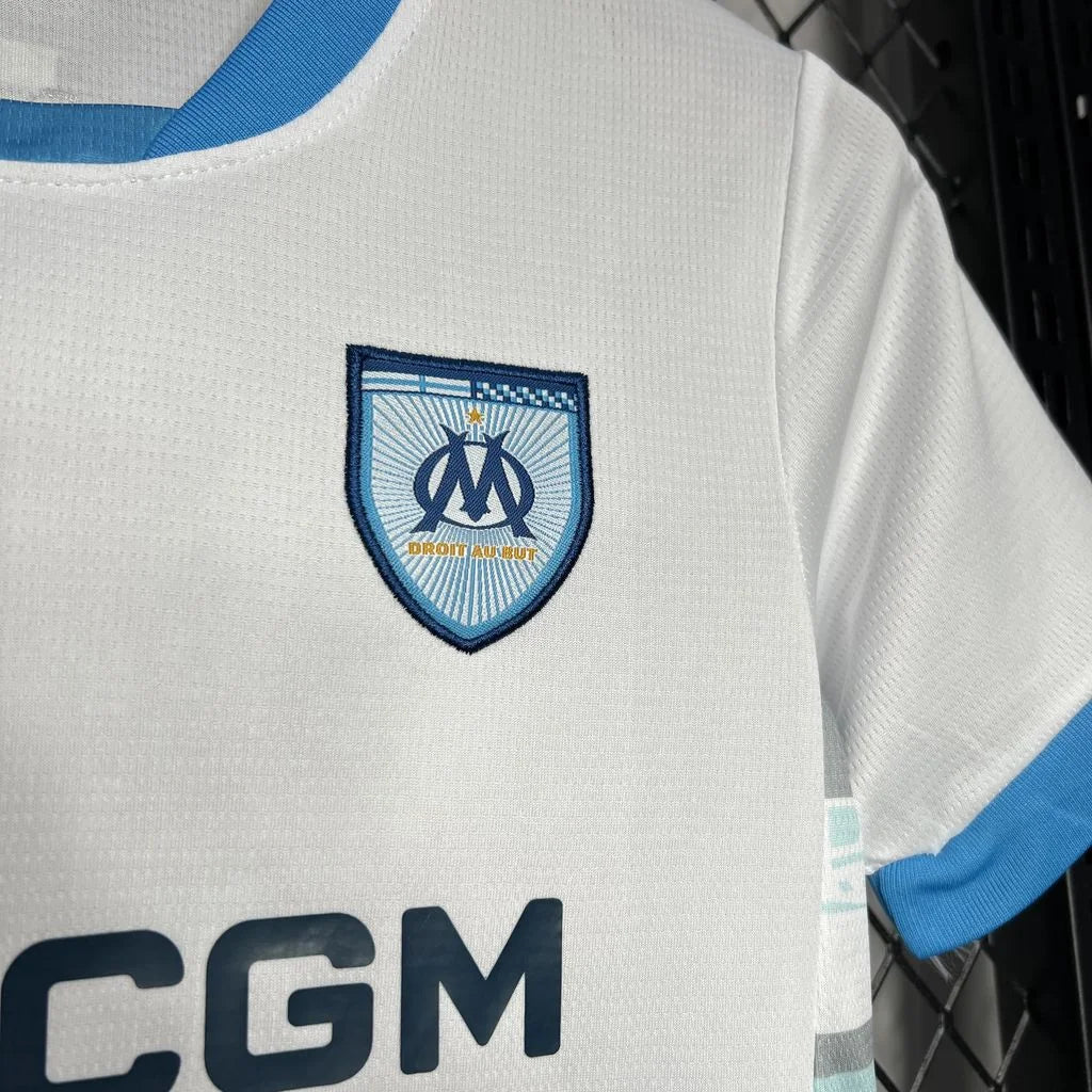 2024/2025 Olympique de Marseille Home Football Kids Size Shirt 1:1 FTBL4ALL