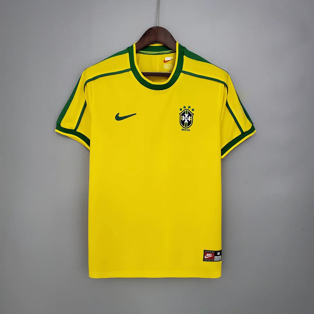 1998 Retro Brazil Soccer Jersey Home FTBL4ALL