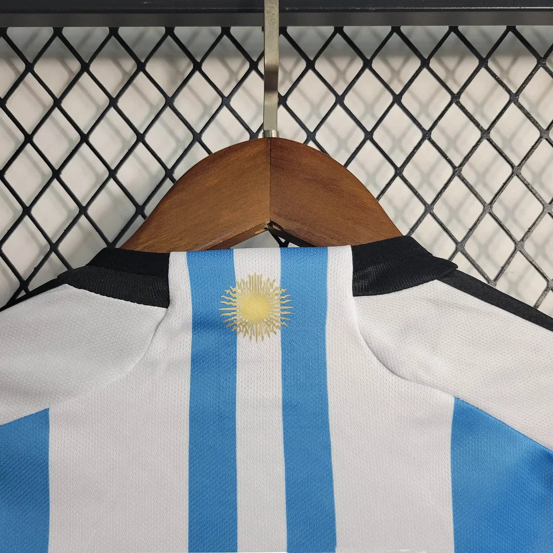 2022 Argentina Home Football Shirt Kids Size FTBL4ALL