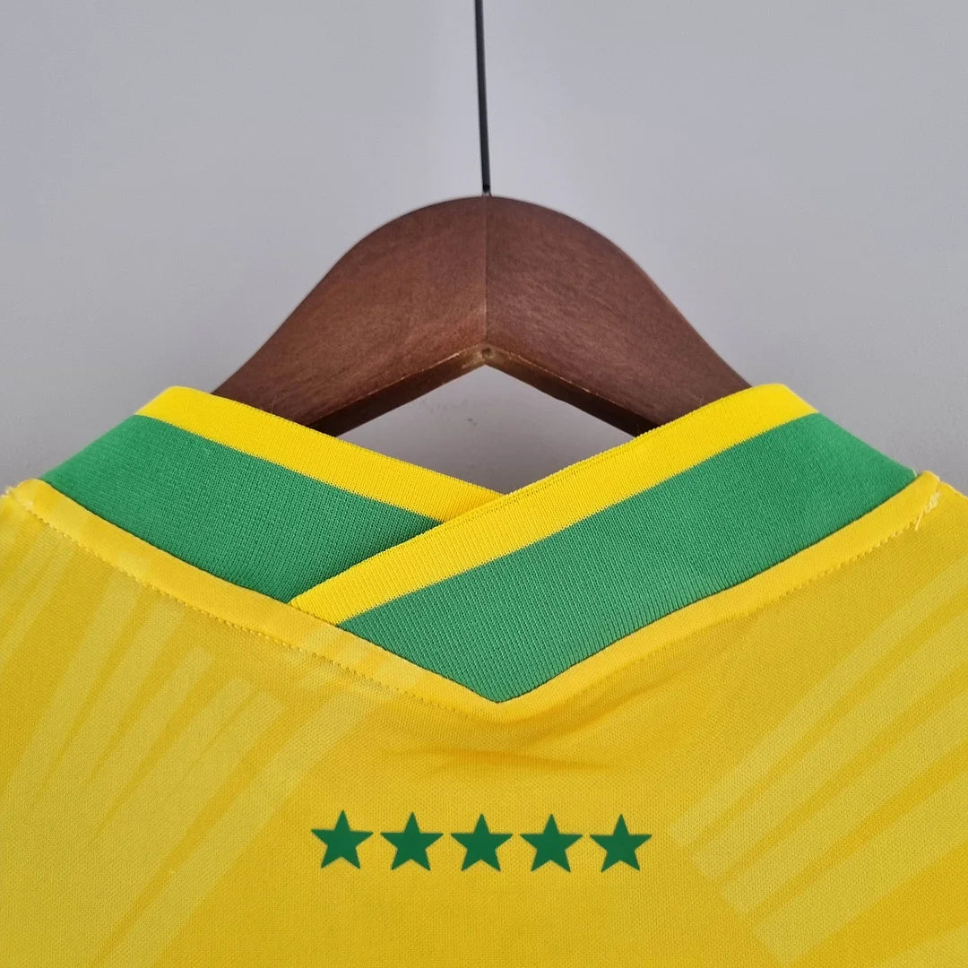 2022 Brazil Classic Soccer Jersey Yellow FTBL4ALL
