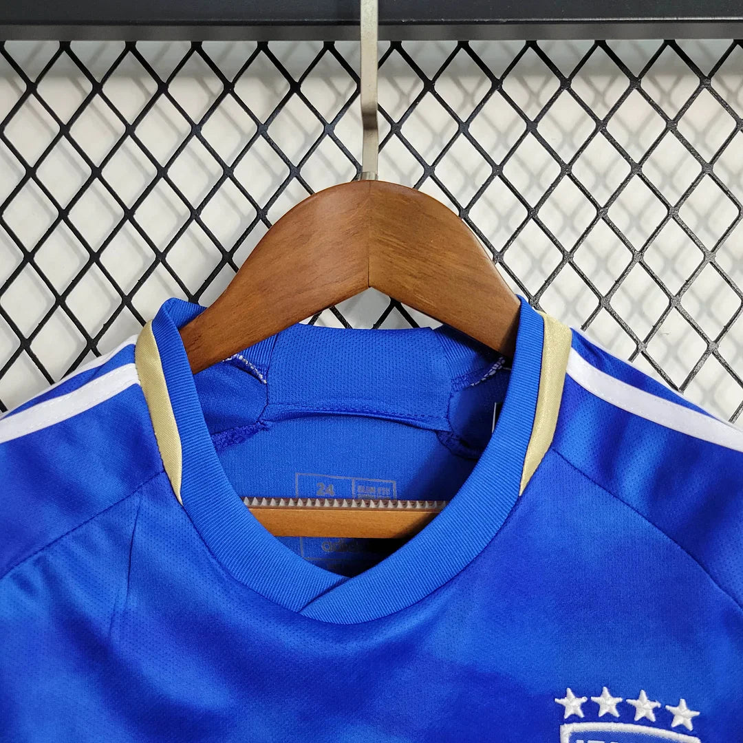 2023 Italy Home Soccer Shirt Kids Size FTBL4ALL