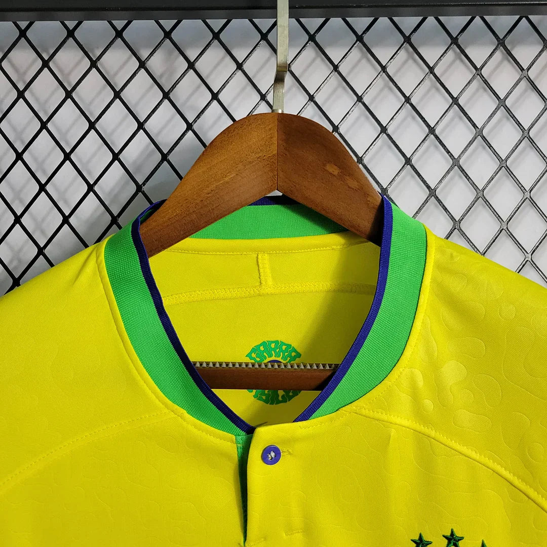 2022 World Cup Brazil Home Soccer Jersey FTBL4ALL
