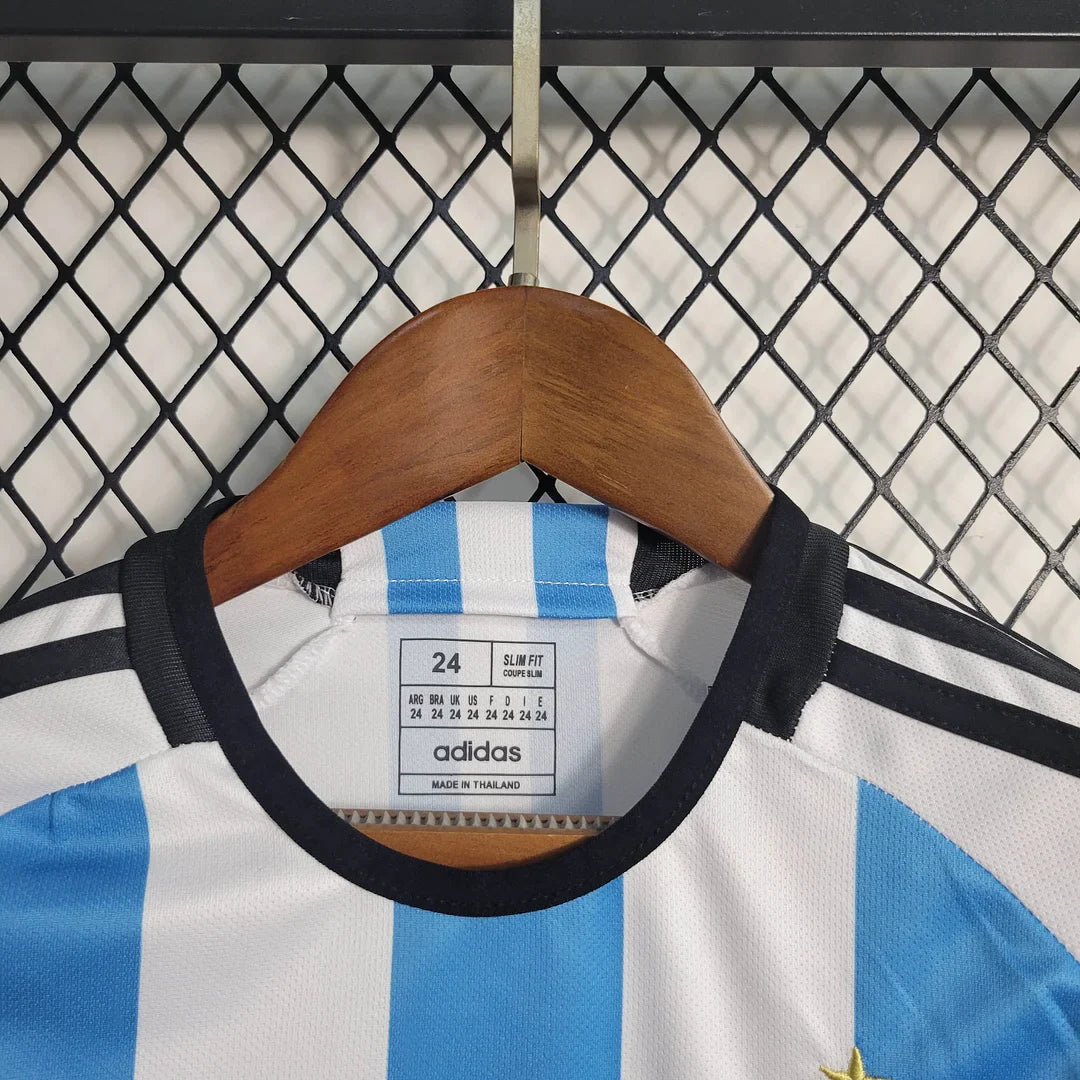 2022 Argentina Home Football Shirt Kids Size FTBL4ALL