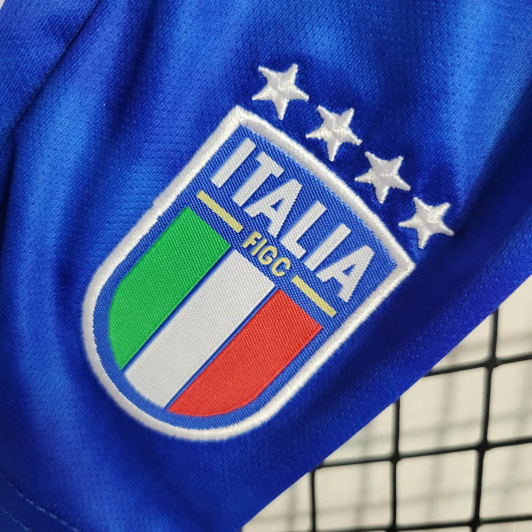 2023 Italy Home Soccer Shirt Kids Size FTBL4ALL