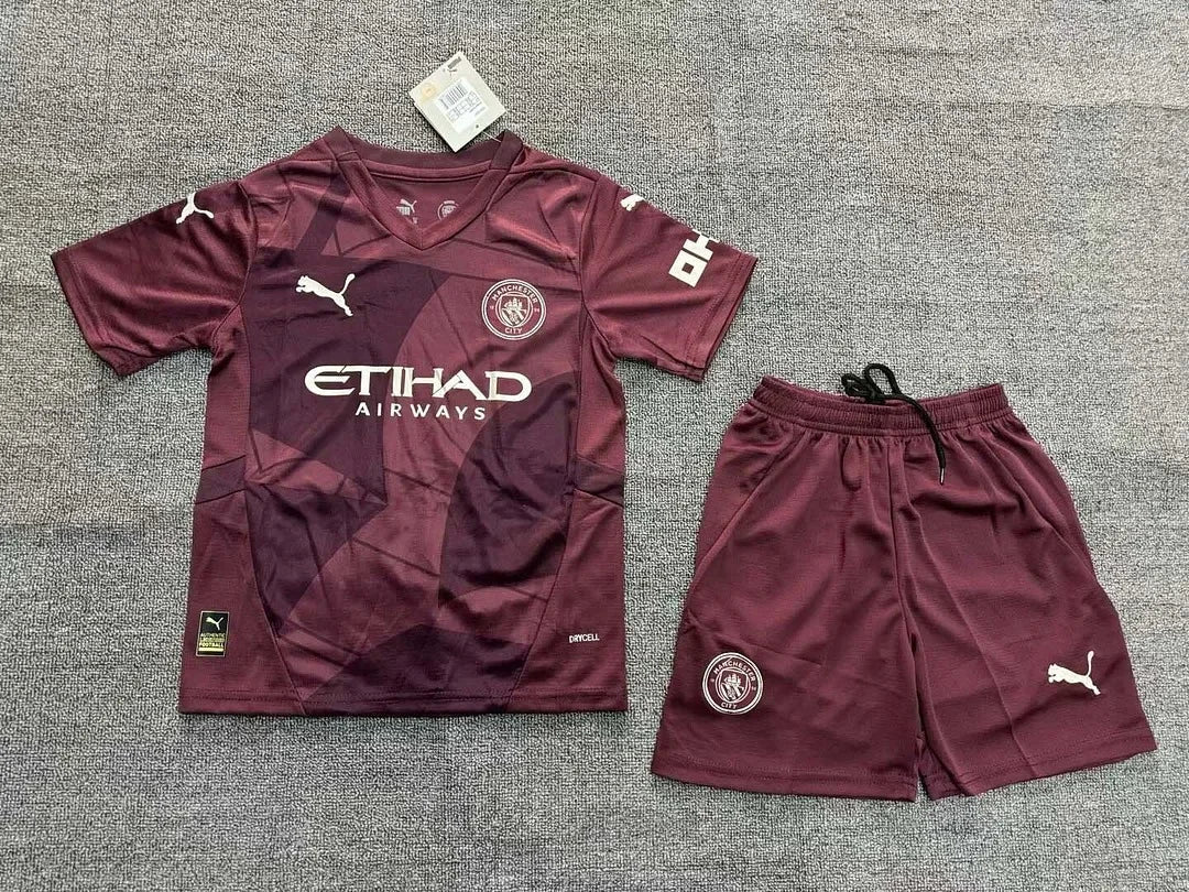 2024/2025 Manchester City Third Away Football Shirt 1:1 Thai Quality Kids Size FTBL4ALL