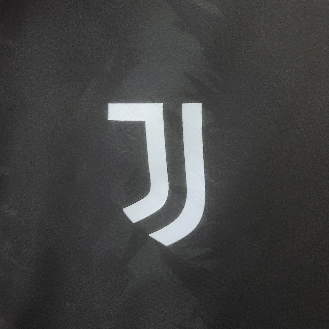 2022/2023 Juventus Windbreaker Black White Edge FTBL4ALL