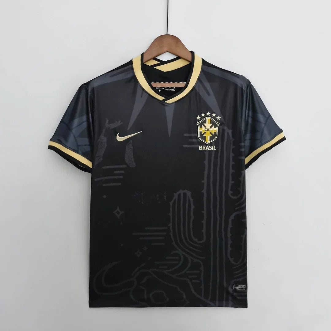 2022 Brazil Special Edition Black Soccer Jersey FTBL4ALL