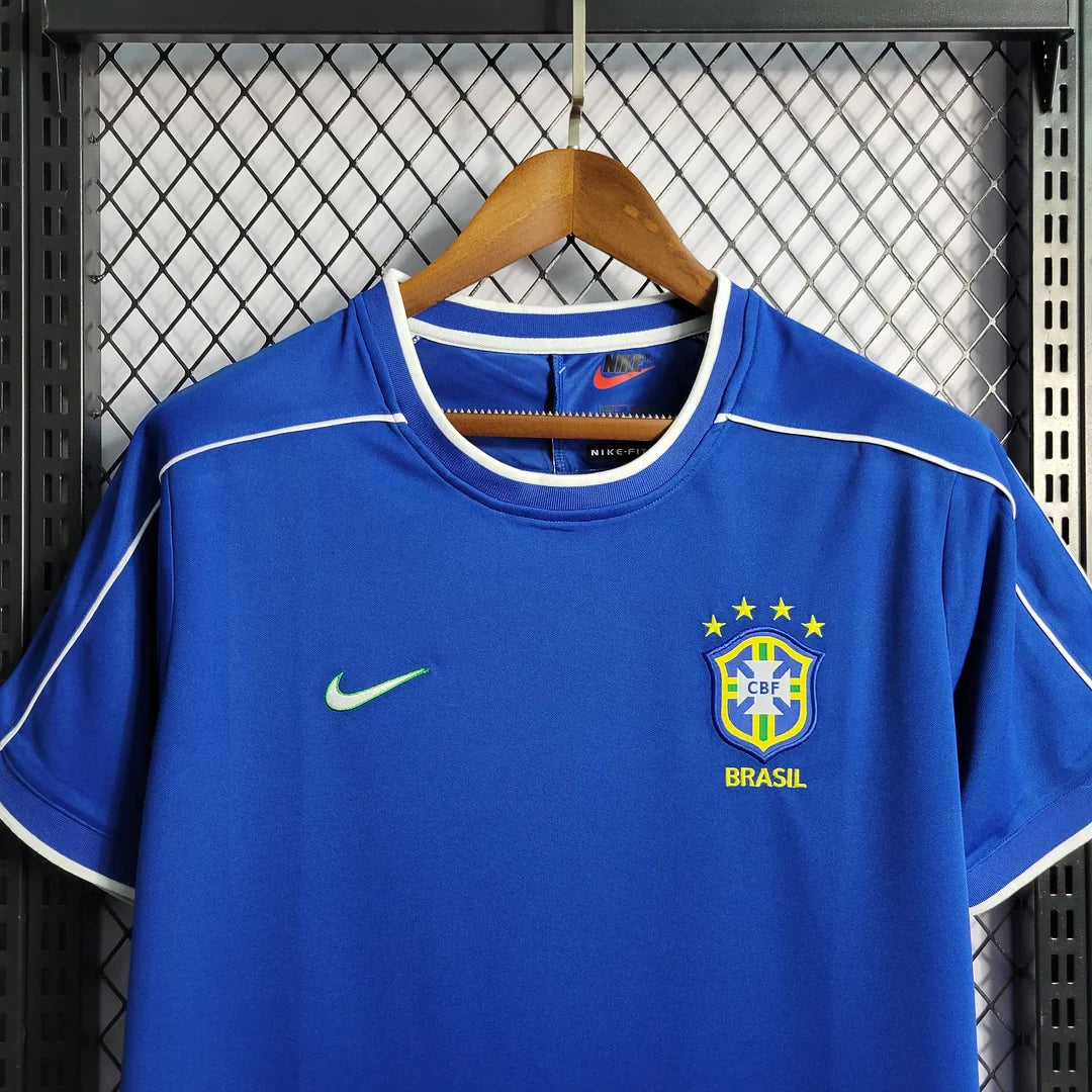 1998 Retro Brazil Soccer Jersey Away FTBL4ALL