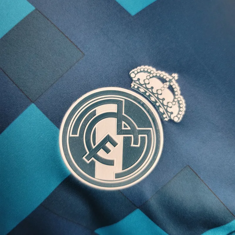 2017/2018 Long Sleeve Retro Real Madrid Third Away Football Shirt 1:1 Thai Quality FTBL4ALL