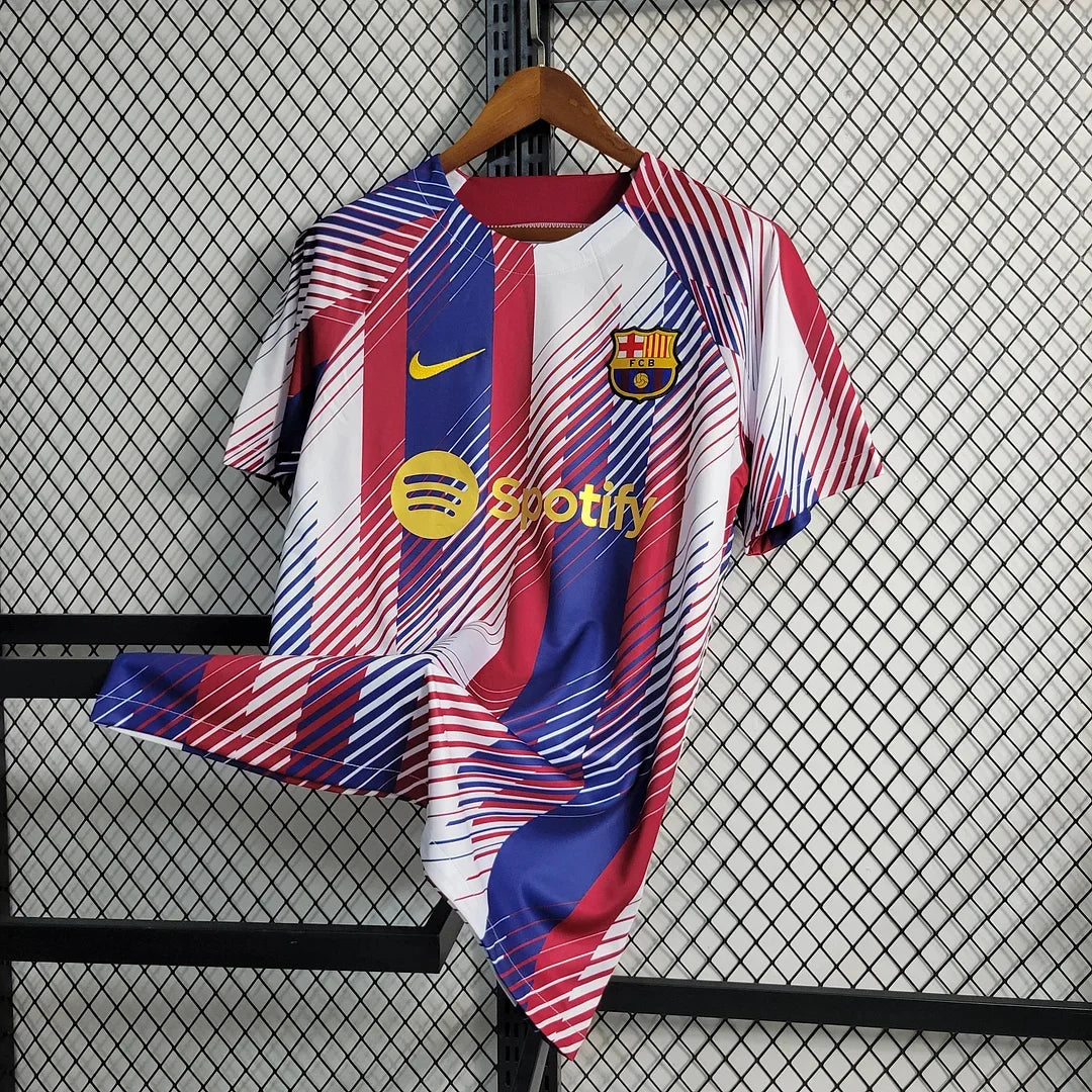2023/2024 Barcelona Training Wear Red White Blue Jersey FTBL4ALL