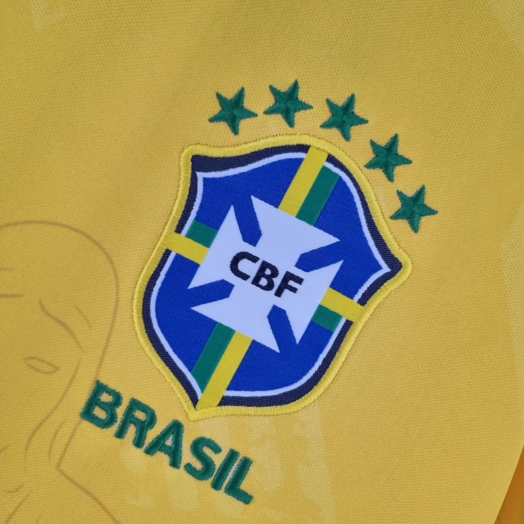 2022 Brazil Classic Soccer Jersey Yellow FTBL4ALL