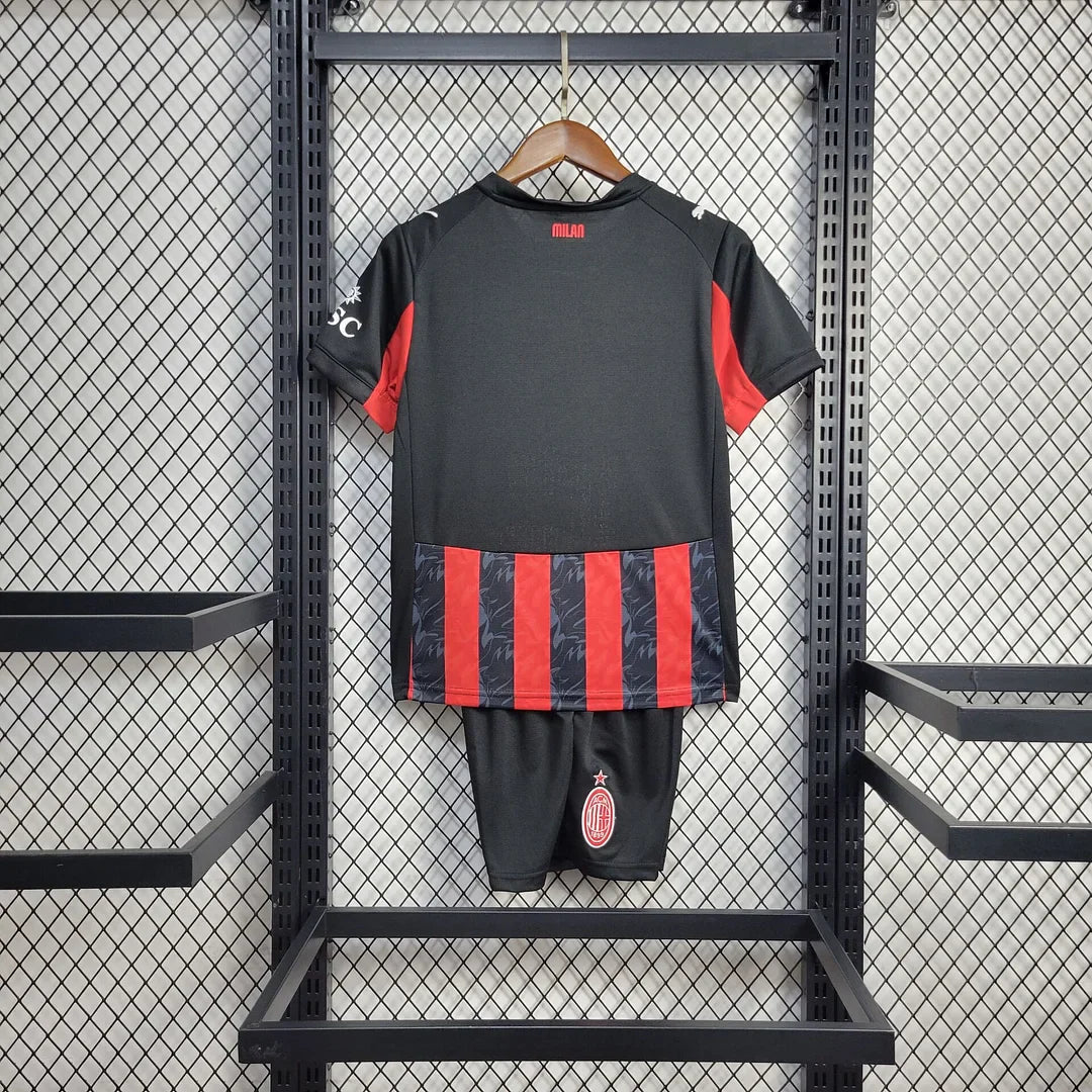2025/2026 AC Milan Home Football Shirt Kids Size FTBL4ALL