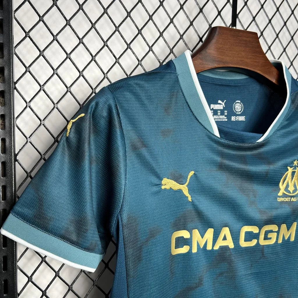2024/2025 Olympique de Marseille Away Football Shirt 1:1 Thai Quality Kids Size FTBL4ALL