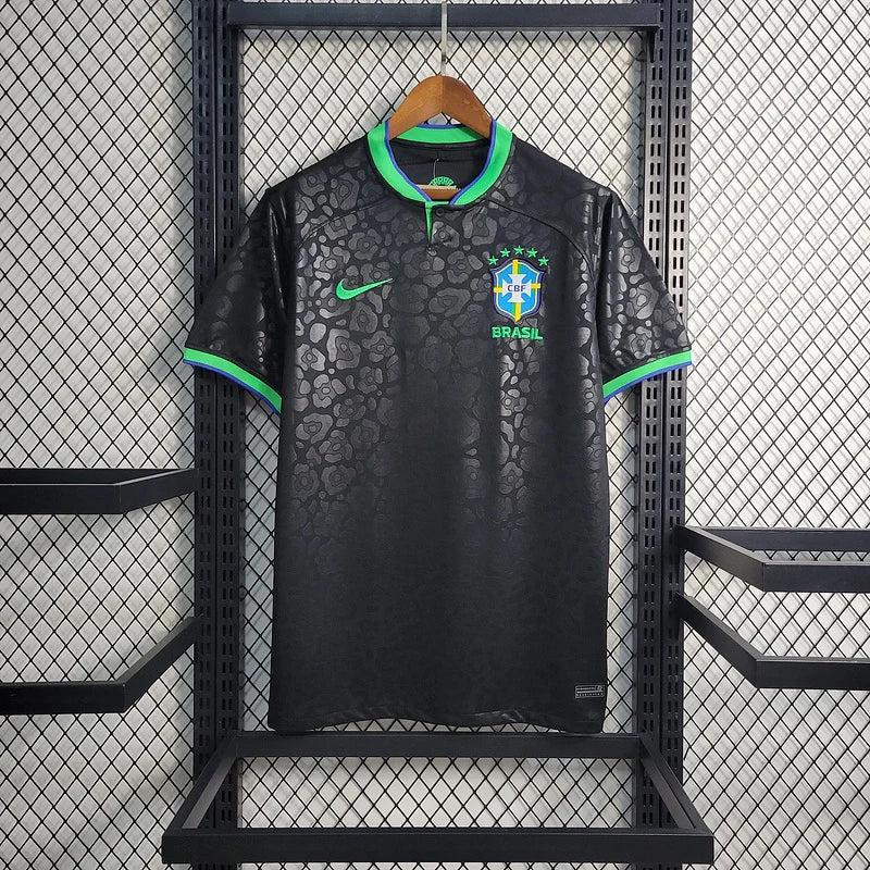 Brazil 2024 Black Leopard Special Edition Football Shirt FTBL4ALL