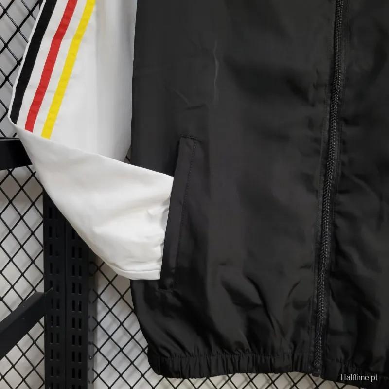 24/25 Real Madrid Black/White Windbreaker FTBL4ALL