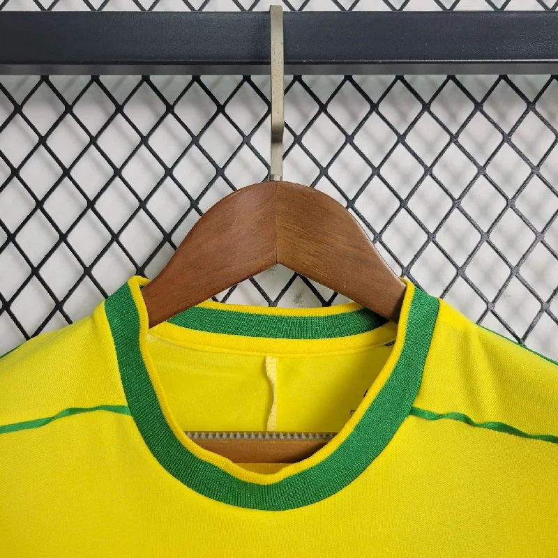 1998 Retro Kids Size Brazil Home Soccer Jersey FTBL4ALL