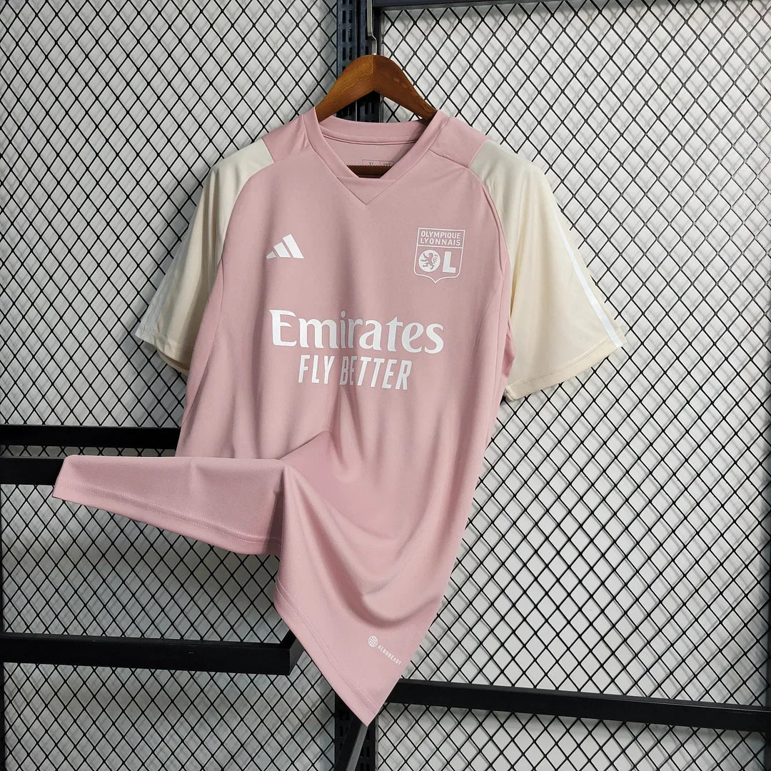 2023/2024 Lyon Training Wear Pink Football Shirt FTBL4ALL