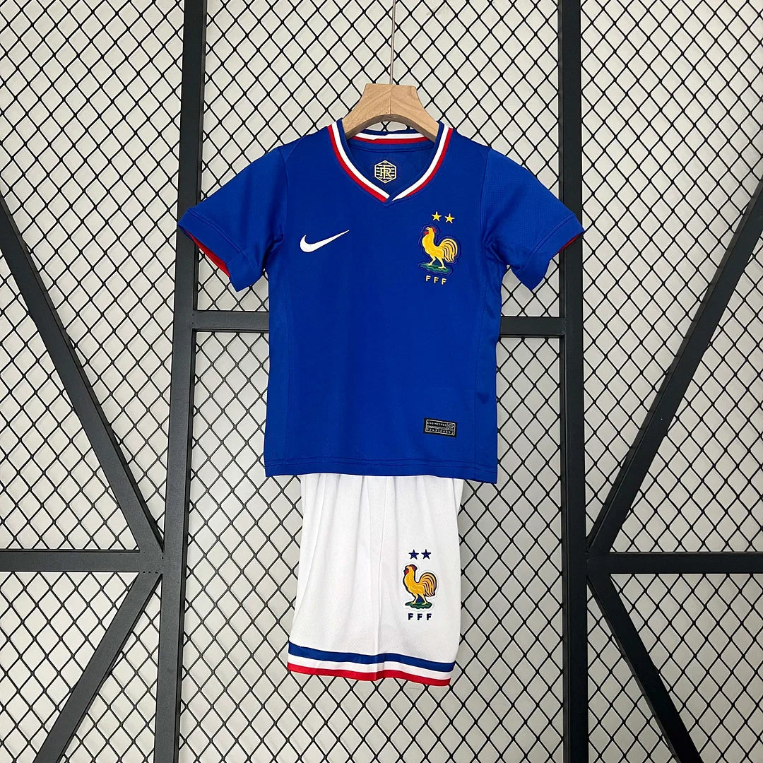 2024 Kids Size France Home Football Shirt 1:1 Thai Quality FTBL4ALL