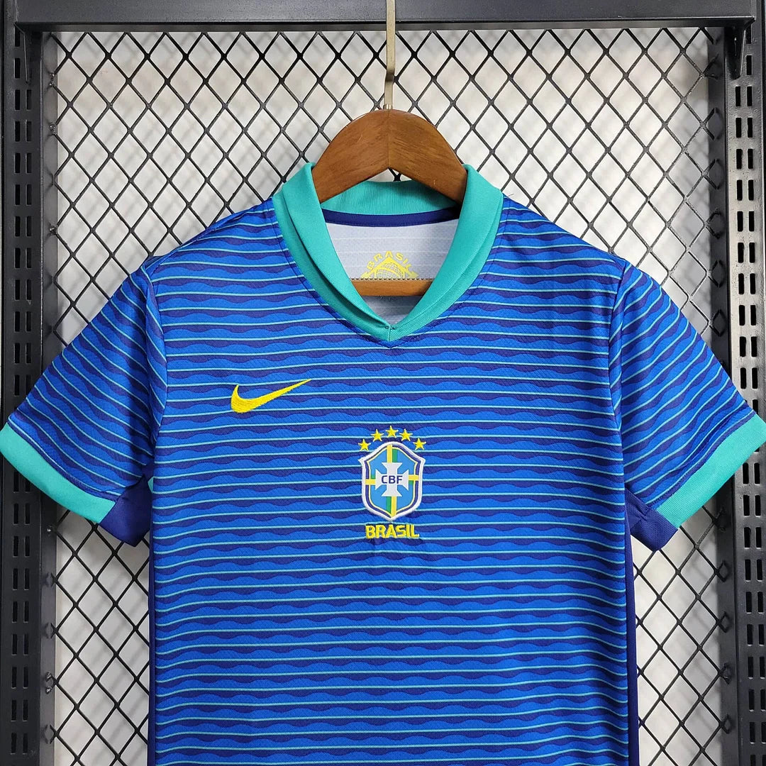 2024 Brazil Away Football Shirt Kids Size 1:1 FTBL4ALL