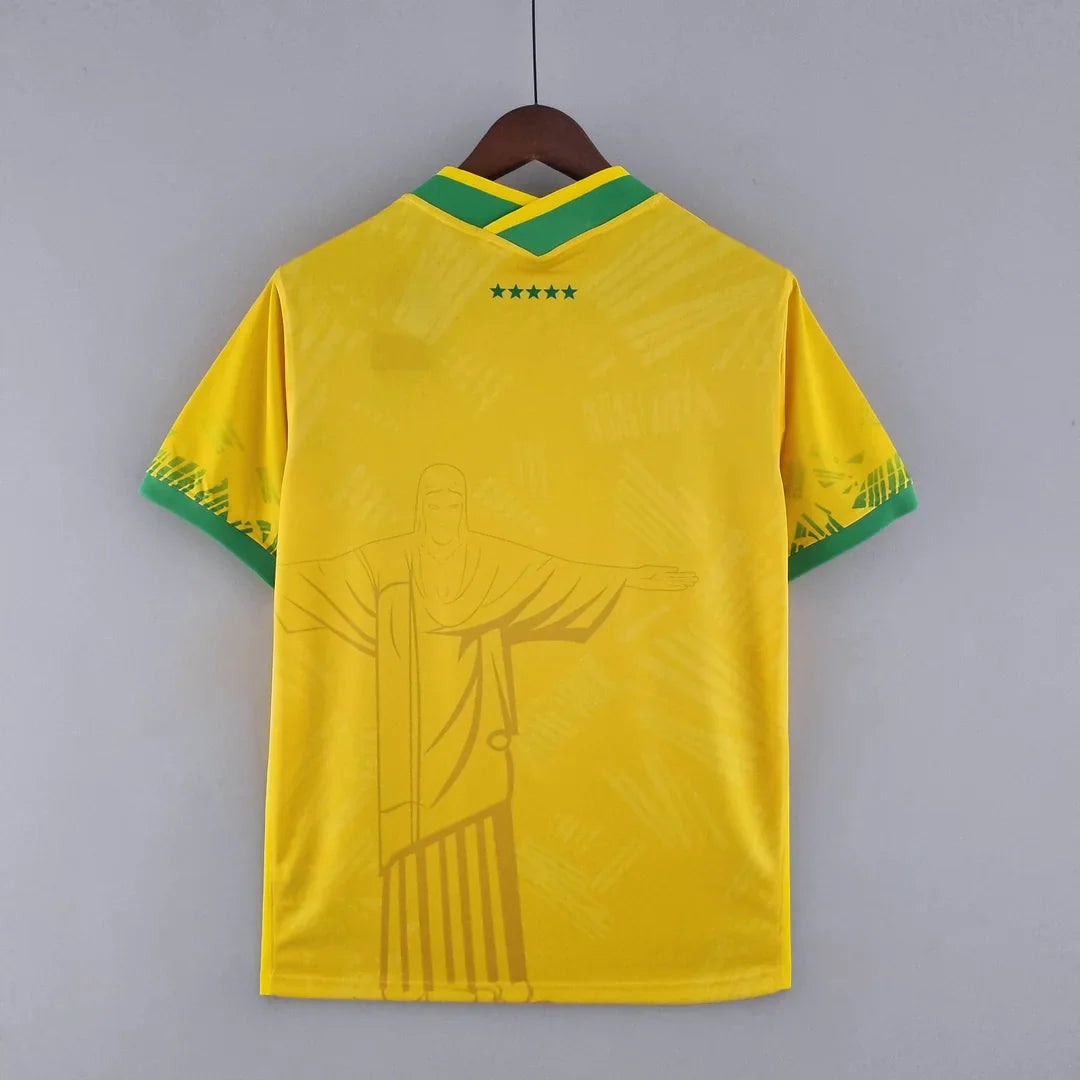 2022 Brazil Classic Soccer Jersey Yellow FTBL4ALL